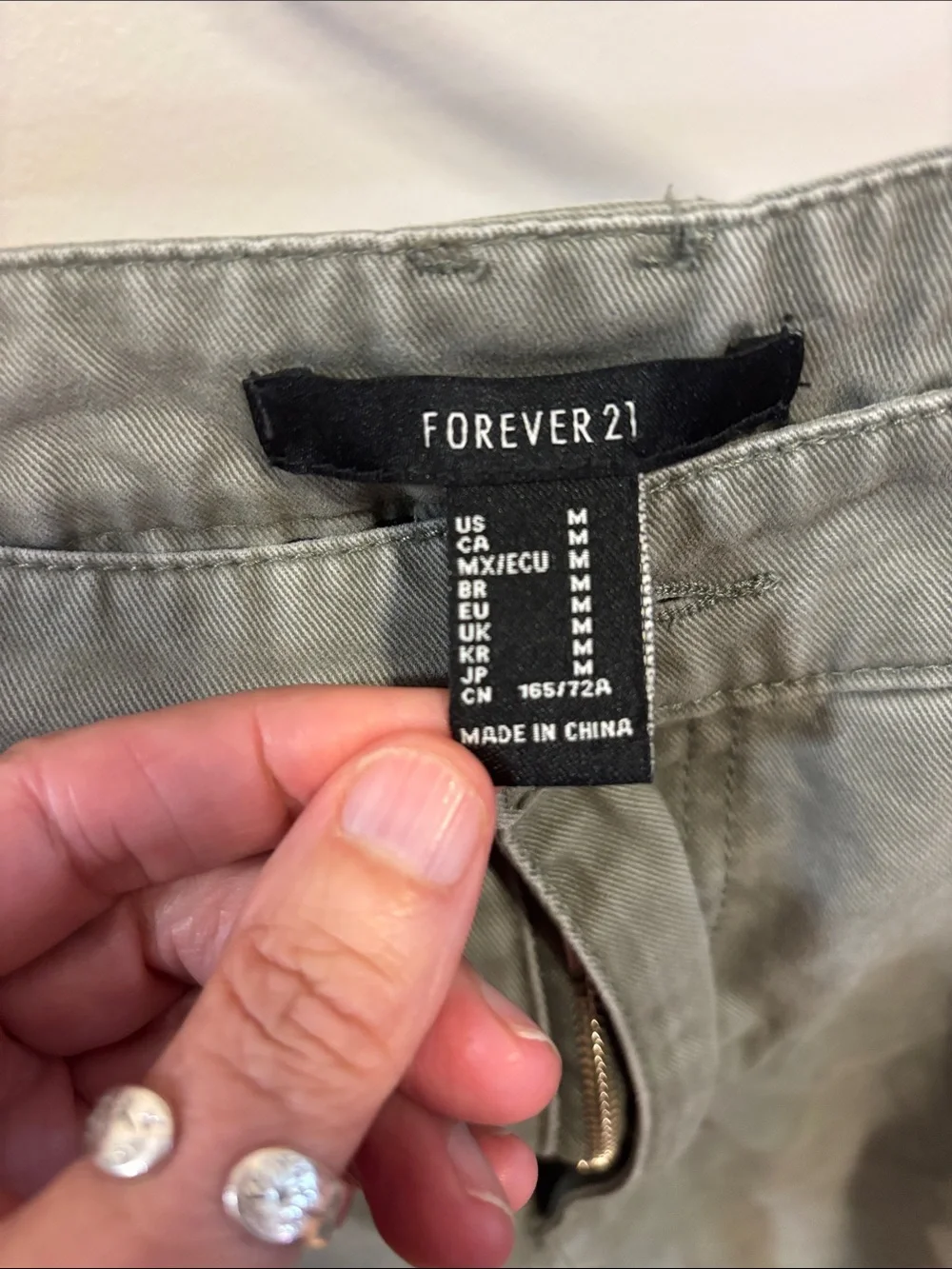 Forever 21 Sage Green Cargo Pants